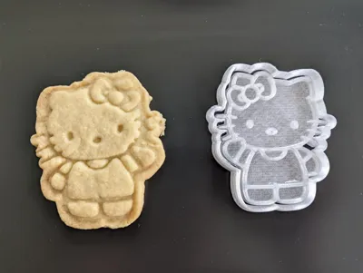 قالب و مهر بیسکویت و شیرینی طرح کیتی kitty کد 229 - Image 2