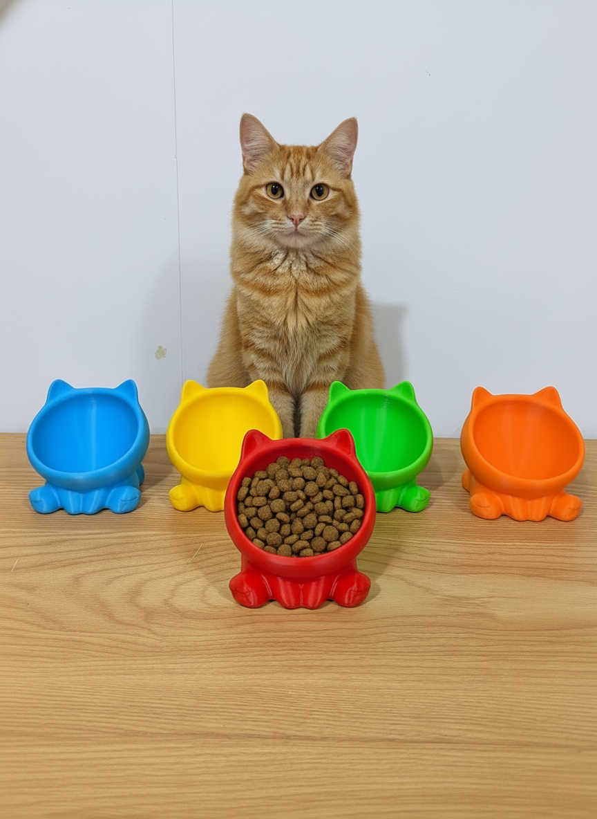 ظرف آب و غذا سگ و گربه مدل پایه دار کد 251 - Image 3