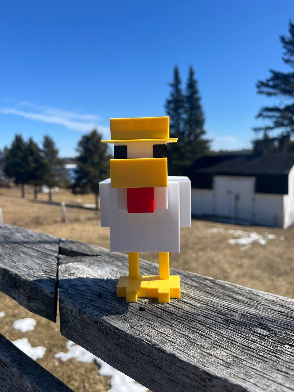 فیگور مرغ ماینکرافت با کلاه کد265 - Image 3